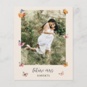 Papier Budget Photo Papillons nuptiale Douche Invitation (Dos)