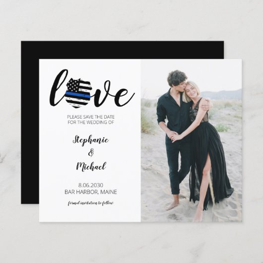 Papier Budget Photo Police Mariage de l'application de la (Devant / Derrière)