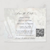 Papier Budget photo QR CODE mariage élégant enregistrer l (Dos)