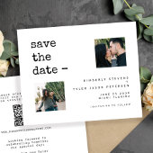 Papier Budget photo QR CODE mariage moderne enregistrer l