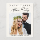 Papier Budget Photo QR Code Mariage Réception Invitation (Devant)
