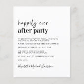 Papier Budget Photo QR Code Mariage Réception Invitation (Devant)