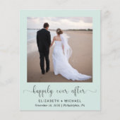 Papier Budget Photo QR Code Mariage Réception Invitation (Devant)