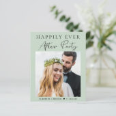 Papier Budget Photo QR Code Mariage Réception Invitation (Debout devant)