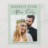 Papier Budget Photo QR Code Mariage Réception Invitation (Devant)
