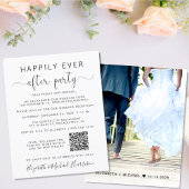 Papier Budget Photo QR Code Mariage Réception Invitation