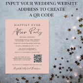 Papier Budget Photo QR Code Mariage Réception Invitation