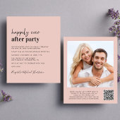 Papier Budget Photo QR Code Mariage Réception Invitation