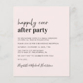 Papier Budget Photo QR Code Mariage Réception Invitation (Devant)