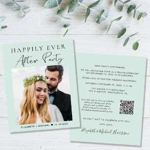 Papier Budget Photo QR Code Monnaie Invitation de récepti