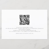 Papier Budget Photo QR Code Rejoignez-nous Faire-part de  (Dos)
