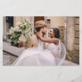 Papier Budget Photo QR Code RSVP Site Mariage (Dos)