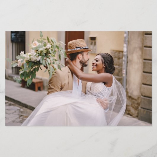 Papier Budget Photo QR Code RSVP Site Mariage (Dos)