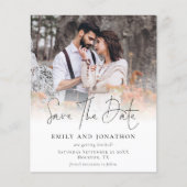 Papier Budget Photo QR Code Script Mariage Enregistrer La (Devant)
