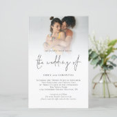 Papier Budget Photo QR Code Script Mariage lesbien (Debout devant)