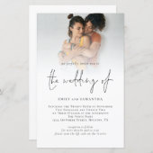 Papier Budget Photo QR Code Script Mariage lesbien (Devant / Derrière)