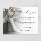 Papier Budget Photo QR Code to Mariage Photos Merci (Devant)