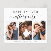 Papier Budget Photo Réception de mariage Invitation (Devant)