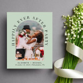 Papier Budget Photo Sage Vert Mariage Accueil Invitation