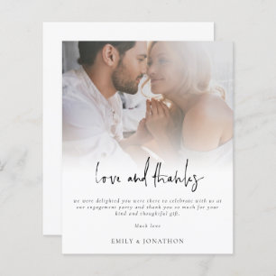 Papier Budget Photo Script Fiançailles Amour et Merci