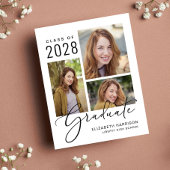 Papier Budget Photo Script Graduation Announcement