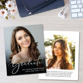 Papier Budget Photo Script Graduation Announcement
