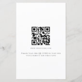 Papier Budget Photo Script QR Engagement Partie Invitatio (Dos)