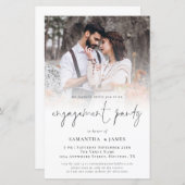 Papier Budget Photo Script QR Engagement Partie Invitatio (Devant / Derrière)