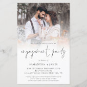 Papier Budget Photo Script QR Engagement Partie Invitatio (Devant)