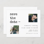 Papier Budget photo simple mariage moderne enregistrer la (Devant / Derrière)