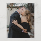 Papier Budget photo superposé faire-part de mariage moder (Dos)