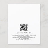 Papier Budget Photo superposition QR Fun Mariage informel (Dos)