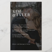 Papier Budget photo superposition QR RSVP faire-part de m (Devant)