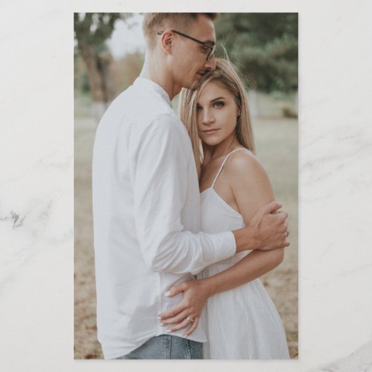 Papier Budget Photo Terracotta Boho Mariage Simple (Dos)