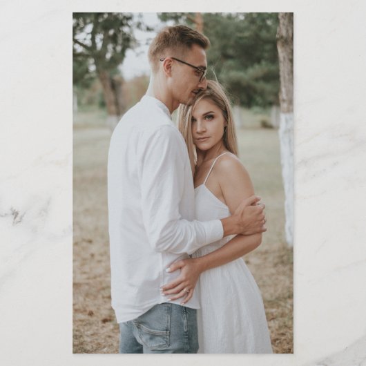 Papier Budget Photo Terracotta Boho Mariage Simple (Dos)