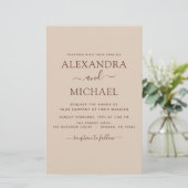 Papier Budget Photo Terracotta Boho Mariage Simple (Debout devant)