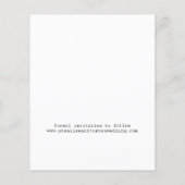 Papier Budget photo typographie mariage enregistrer la da (Dos)