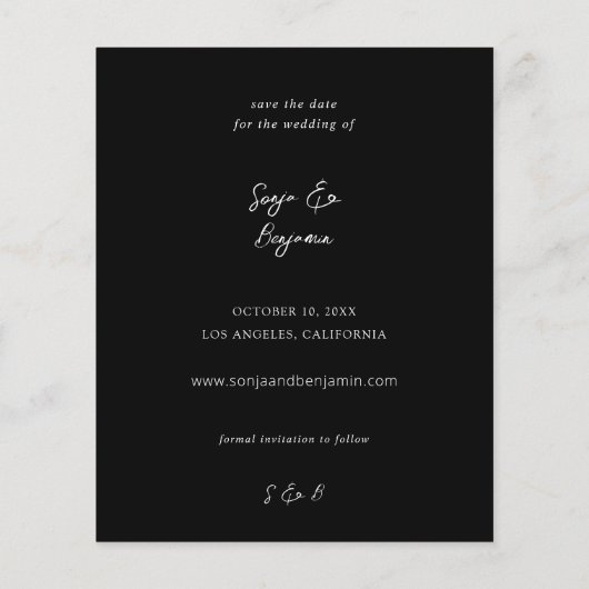 Papier Budget Photo V MOD Chic 4 LG Enregistrer la date (Dos)