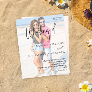 Papier Budget Photo VS Noir & W Mariage moderne 3