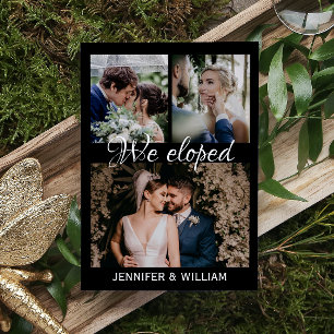 Papier Budget Photocollage Nous avons Elopé Mariage Faire