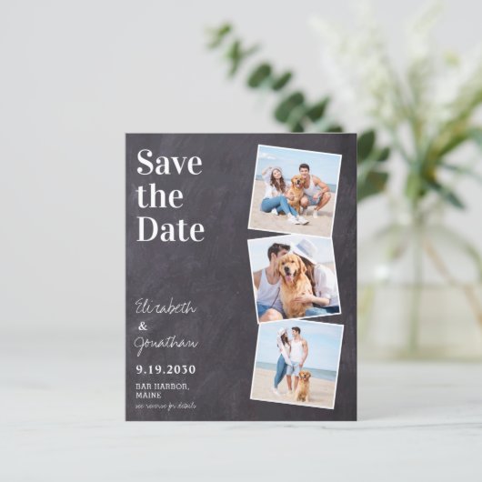 Papier Budget Photos Rustiques Code QR Mariage Enregistre (Debout devant)