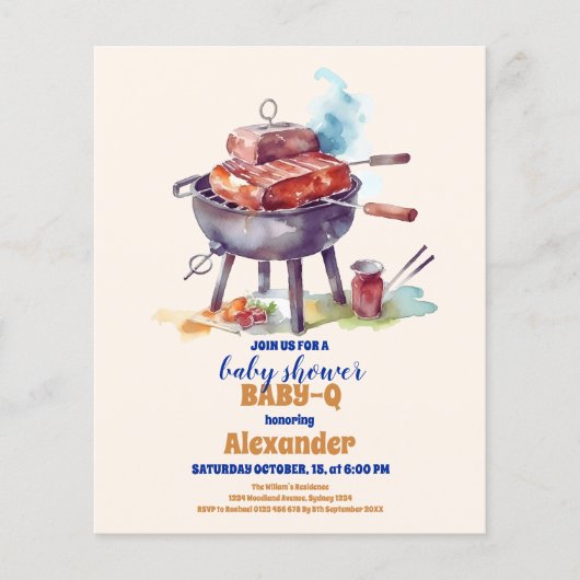 Papier Budget Picnic Cloth Baby Q Baby shower (Devant)