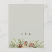 Papier Budget Pine d'hiver Mariage beige (Dos)