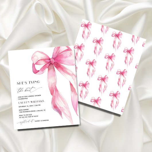 Papier Budget Pink Bow Elle noue la Fête des mariées de n