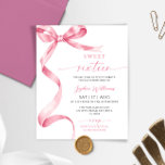 Papier Budget Pink Bow Sweet 16 Anniversaire Invitation<br><div class="desc">Pink Bow Sweet 16 Anniversaire Invitation - Célébrez votre anniversaire d'étape en style avec cette élégante invitation Sweet 16 avec un design classique d'arc rose. Parfait pour donner le ton d'un événement chic et sophistiqué, cette invitation met en valeur une palette rose vif et douce et une esthétique féminine et...</div>