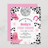 Papier Budget Pink Disco Premier Rodéo Fille Premier anni (Devant / Derrière)