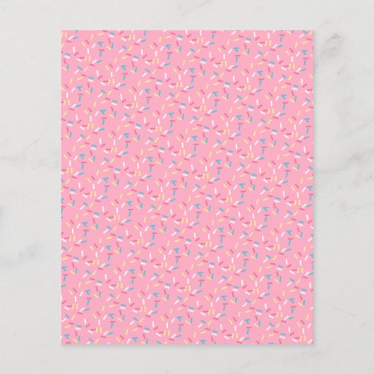 Papier Budget Pink Doughnut Parsemer Doux 1er anniversair (Dos)
