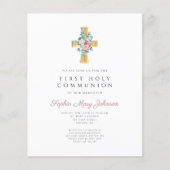 Papier Budget Pink Floral Peonies traversent la première  (Devant)