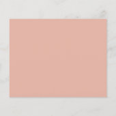 Papier Budget Pink Floral Photo Enregistrer la date (Dos)