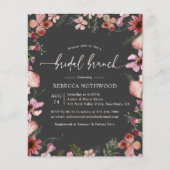 Papier Budget Pink Magenta Grey Bridal Brunch Invitation (Devant)
